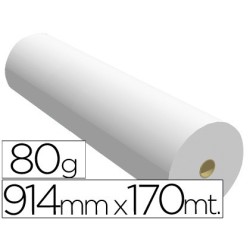 Papel reprografia ppc para plotter 914x170mt 80gr