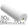 Papel reprografia ppc para plotter 914x170mt 80gr