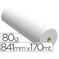 Papel reprografia ppc para plotter 841x170mt 80gr