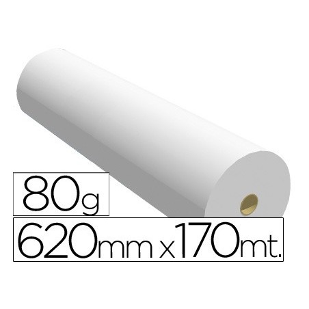 Papel reprografia ppc para plotter 620x170mt 80gr