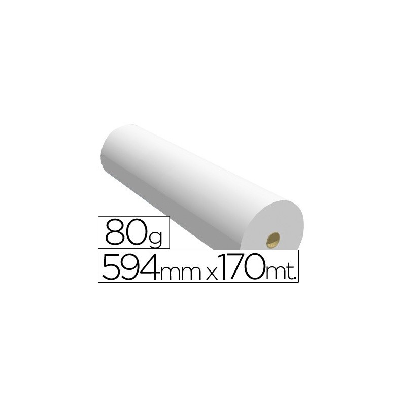 Papel reprografia ppc para plotter 594x170mt 80 gr Papel reprografia ppc para plotter 594x170mt 80 gr