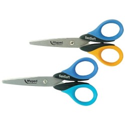 Tijera escolar maped sensoft 13 cm