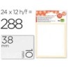 Etiquetas liderpapel sobre de 10 h.  2 h. obsequio 10x38 mm -21 unidades por hoja