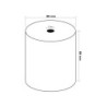 Rollo sumadora termico q-connect 80 mm ancho x 80 mm diametro sin bisfenol a