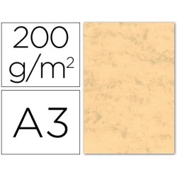 Cartulina marmoleada din a3 200 gr ocre paquete de 100 hojas