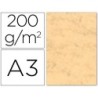 Cartulina marmoleada din a3 200 gr ocre paquete de 100 hojas
