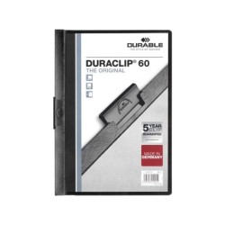 Carpeta duraclip dossier pinza lateral negro capacidad 60 hojas