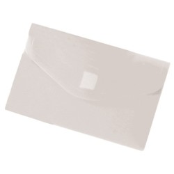 Carpeta liderpapel dossier broche polipropileno din a8 incolora con cierre de velcro