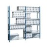 Estanteria paperflow metalica azul 5 estantes guiasmetal ultrarresistentes 180 kgpor estante 200x100x35 cm