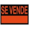 Cartel plastico archivo 2000 \se vende\ rojo fluorescente 700x500 mm
