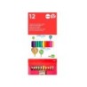 Lapices de colores liderpapel jumbo con sacapuntas caja de 12 unidades colores surtidos