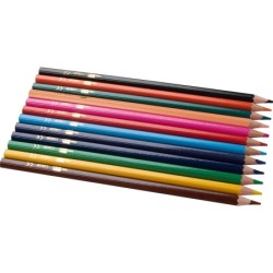 Lapices de colores liderpapel caja de 12 unidades colores surtidos