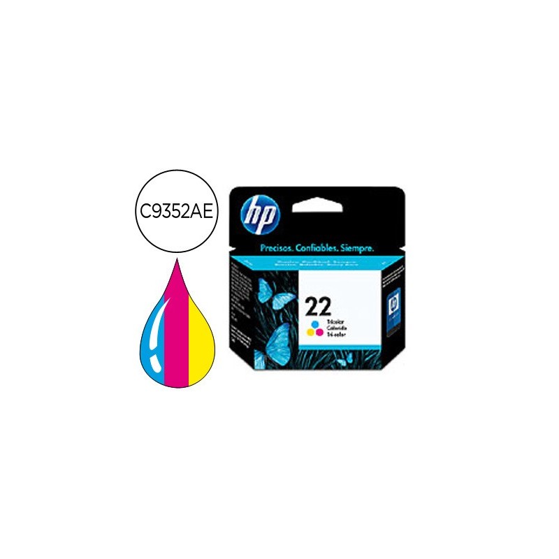 Ink-jet hp n.22 tricolor -5ml- dj 3920/3940/d2360/f380 psc 1410