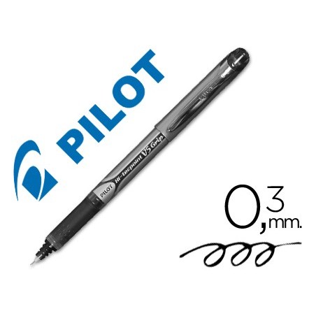 Rotulador pilot punta aguja v-5 grip negro 0.5 mm