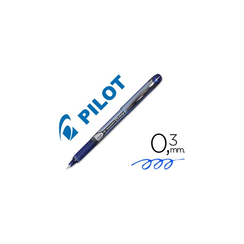 Rotulador pilot punta aguja v-5 grip azul 0.5 mm