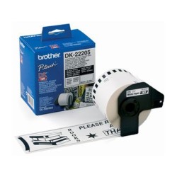 Cinta de papel continuo brother dk-22205 para impresoras de etiquetas ql
