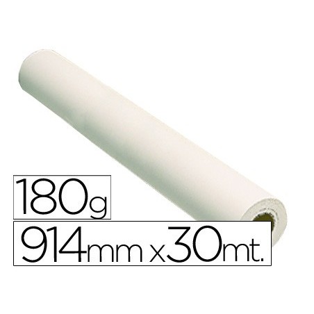 Papel reprografia glossy 180 gr para plotter papel fotografico brillo 914x30 mt 2880 dpi
