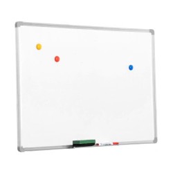 Pizarra blanca q-connect lacada magnetica marco de aluminio 200x100 cm