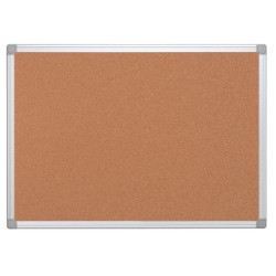 Pizarra corcho q-connect marco de aluminio 200x100 cm extra corcho 5 mm