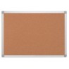 Pizarra corcho q-connect marco de aluminio 200x100 cm extra corcho 5 mm