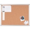 Pizarra corcho q-connect marco de aluminio 200x100 cm extra corcho 5 mm