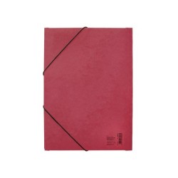 Carpeta liderpapel gomas a3 3 solapas carton prespan roja