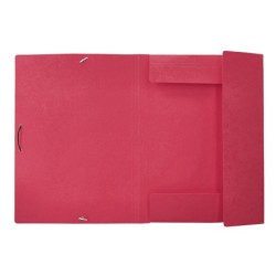 Carpeta liderpapel gomas a3 3 solapas carton prespan roja