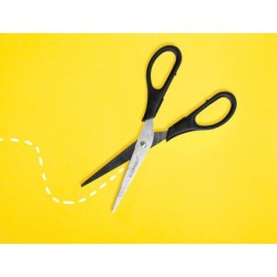Tijera oficina q-connect inoxidable 7\ 17 cm blister
