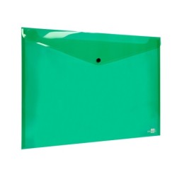 Carpeta liderpapel dossier broche 44243 polipropileno din a3 verde translucido