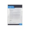 Carpeta dossier uñero plastico q-connect din a4 120 micras transparente -bolsa de 10 unidades