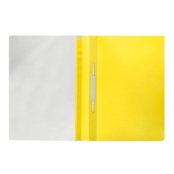 Carpeta dossier fastener plastico q-connect din a4 amarilla