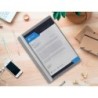 Carpeta dossier fastener plastico q-connect din a4 gris