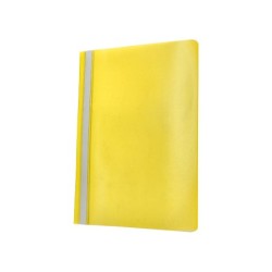 Carpeta dossier fastener plastico q-connect din a4 amarilla
