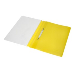 Carpeta dossier fastener plastico q-connect din a4 amarilla