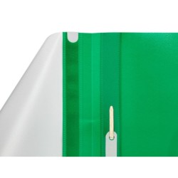 Carpeta dossier fastener plastico q-connect din a4 verde