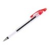 Boligrafo q-connect delta rojo sujecion de caucho con capuchon
