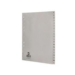 Separador alfabetico q-connect plastico a-z din a4 multitaladro