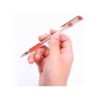 Boligrafo q-connect tinta gel rojo 0,7 mm sujecion de caucho