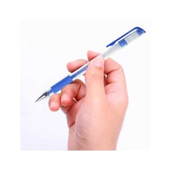 Boligrafo q-connect tinta gel azul 0,7 mm sujecion de caucho