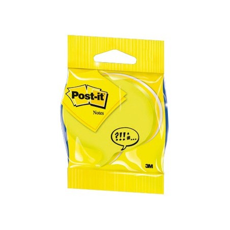 Blister papeleria 3m 2007sp cubo de notas post-it troquelado bocadillo 3 colores neon