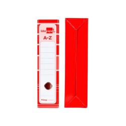 Archivador de palanca liderpapel a4 filing system forrado sin rado lomo 80mm rojocon caja y compresor metalico