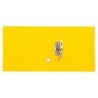 Archivador de palanca liderpapel a4 filing system forrado sin rado lomo 80mm amarillo con caja y compresor metal