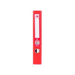 Archivador de palanca liderpapel a4 documenta forrado pvc con rado lomo 52mm rojo compresor metalico