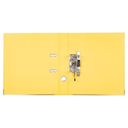 Archivador de palanca liderpapel a4 documenta forrado pvc con rado lomo 52mm amarillo compresor metalico