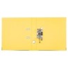 Archivador de palanca liderpapel a4 documenta forrado pvc con rado lomo 52mm amarillo compresor metalico