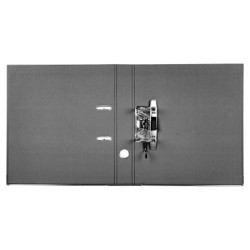 Archivador de palanca liderpapel a4 documenta forrado pvc con rado lomo 52mm negro compresor metalico