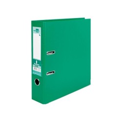 Archivador de palanca liderpapel a4 documenta forrado pvc con rado lomo 75mm verde compresor metalico