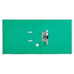 Archivador de palanca liderpapel a4 documenta forrado pvc con rado lomo 75mm verde compresor metalico