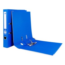 Archivador de palanca liderpapel a4 documenta forrado pvc con rado lomo 52mm azul compresor metalico