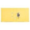 Archivador de palanca liderpapel a4 documenta forrado pvc con rado lomo 75mm amarillo compresor metalico